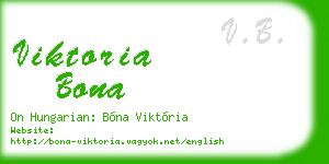 viktoria bona business card